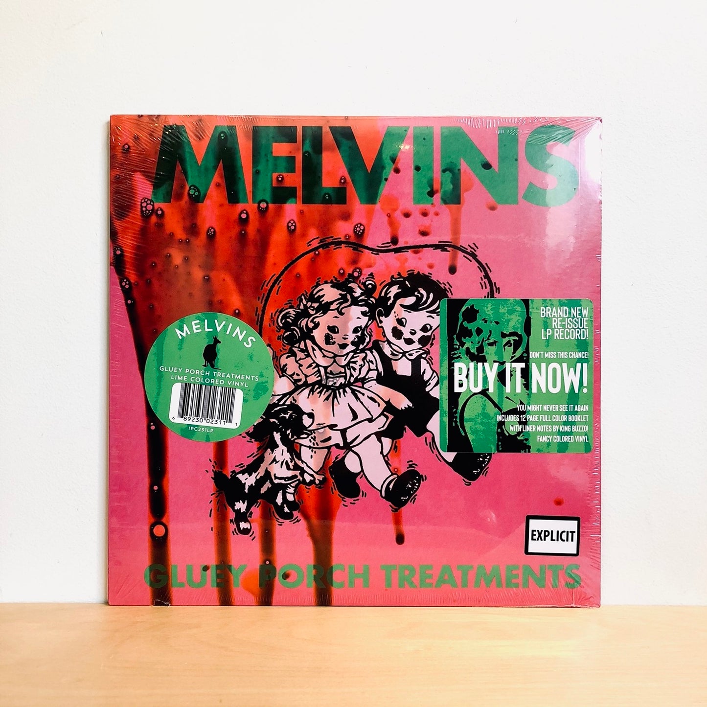 Melvins - Gluey Porch Treatments LP (Lime Green Vinyl)