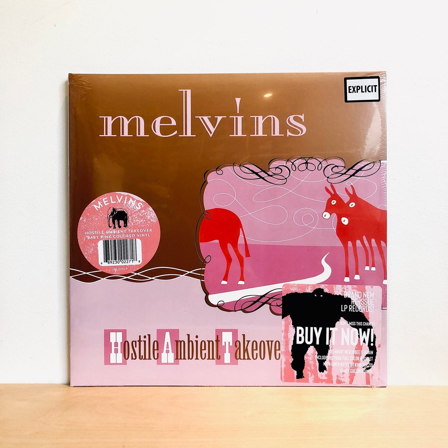 Melvins - Hostile Ambient Takeover LP (Pink Vinyl)