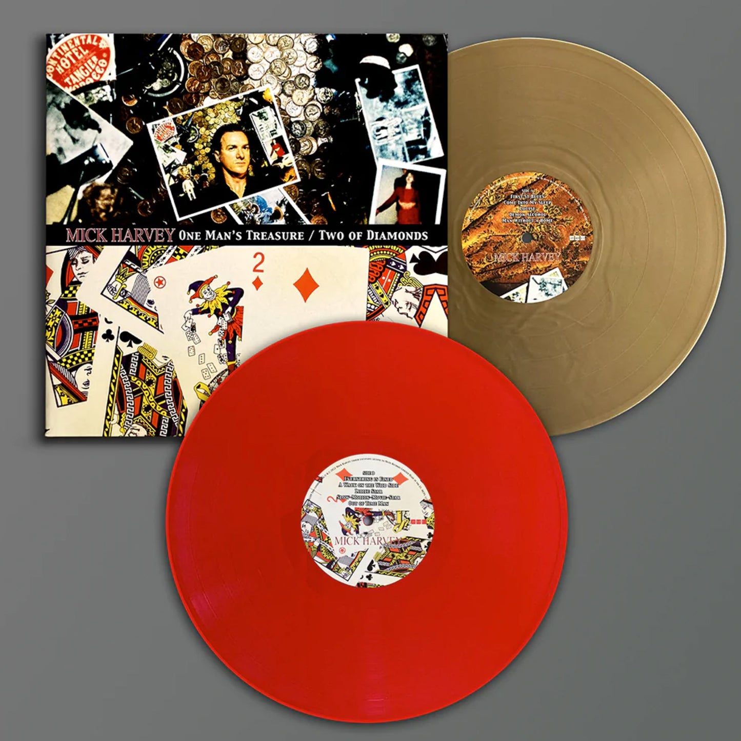 Mick Harvey - One Man's Treasure / Two Of Diamonds. 2LP [Lt Ed. Double Album on Gold & Red Vinyl]