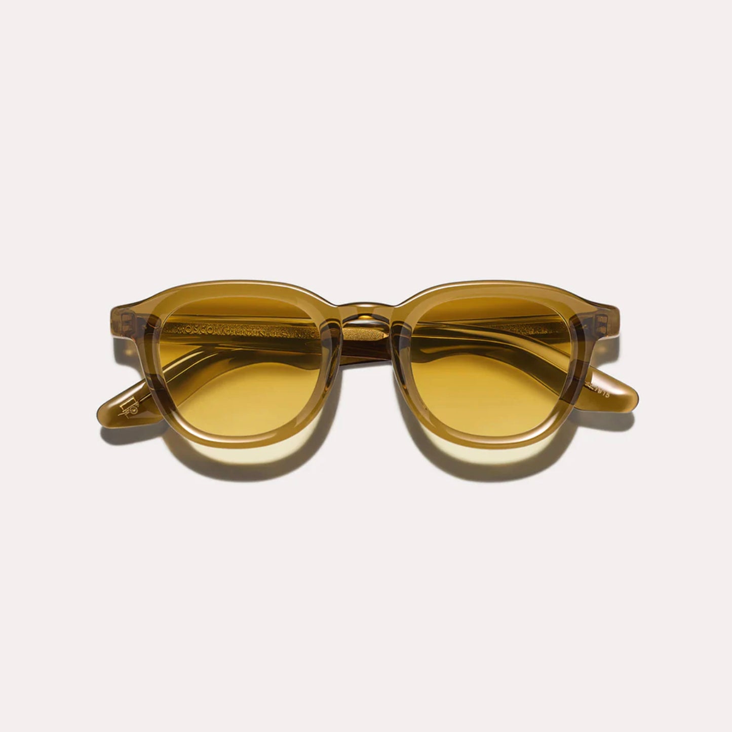 Moscot - Dahven Sunglasses - Olive Brown 47 (Reg) - Chestnut Fade Lens