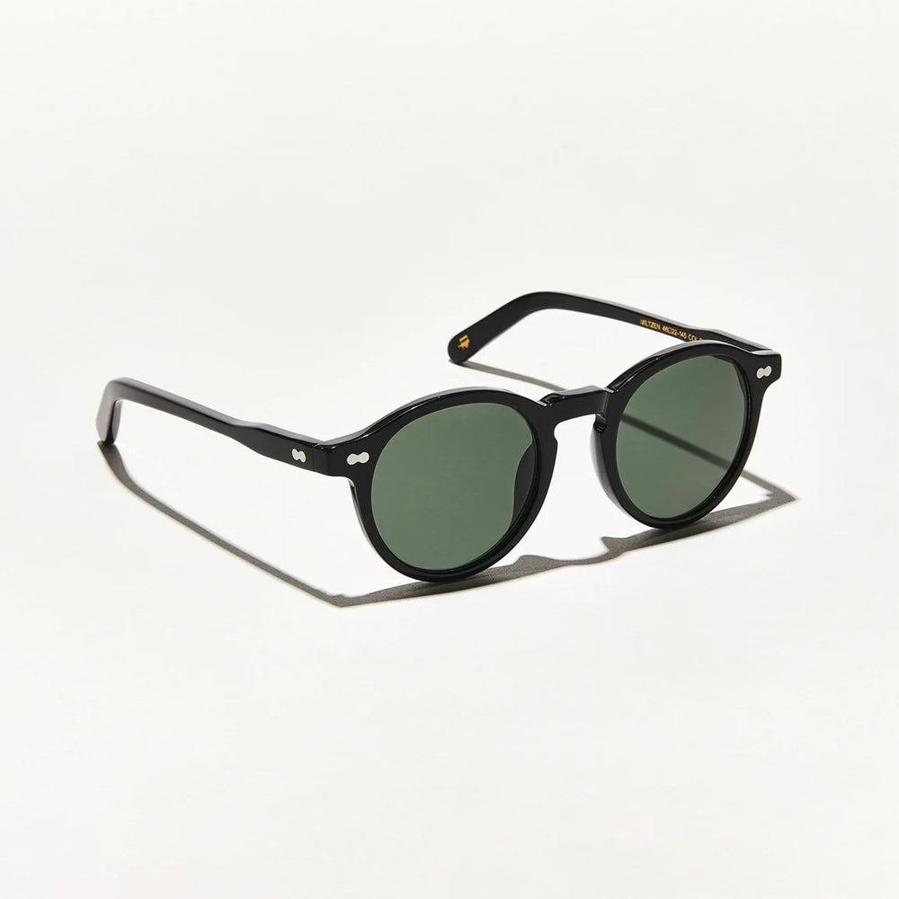 Moscot - Miltzen Sunglasses in Black 49 (Wide) - G15 Lens