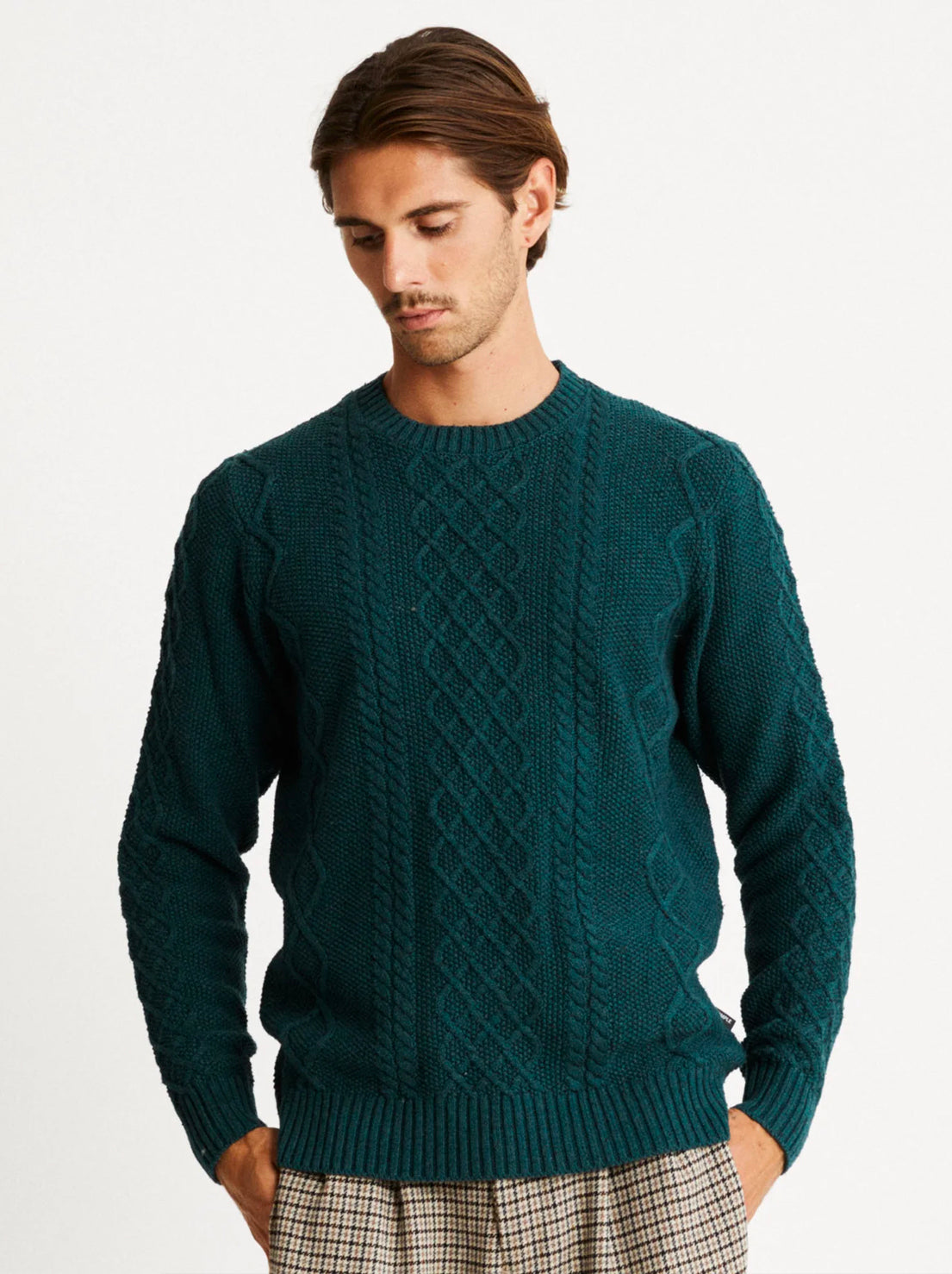 Mr Simple - Cable Knit - Emerald