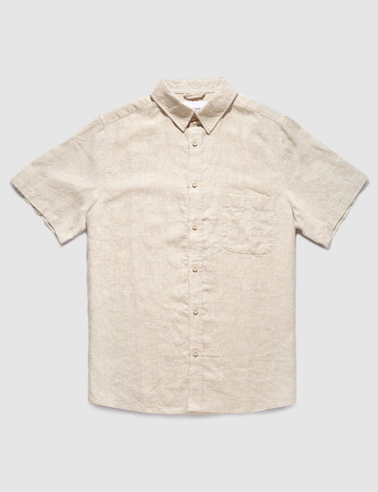 Mr Simple - Linen SS Shirt - Natural