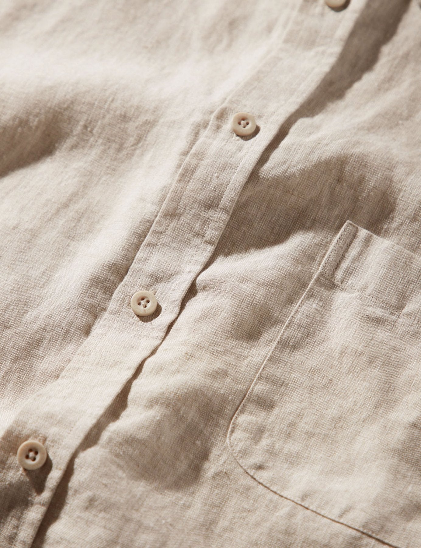 Mr Simple - Linen SS Shirt - Natural