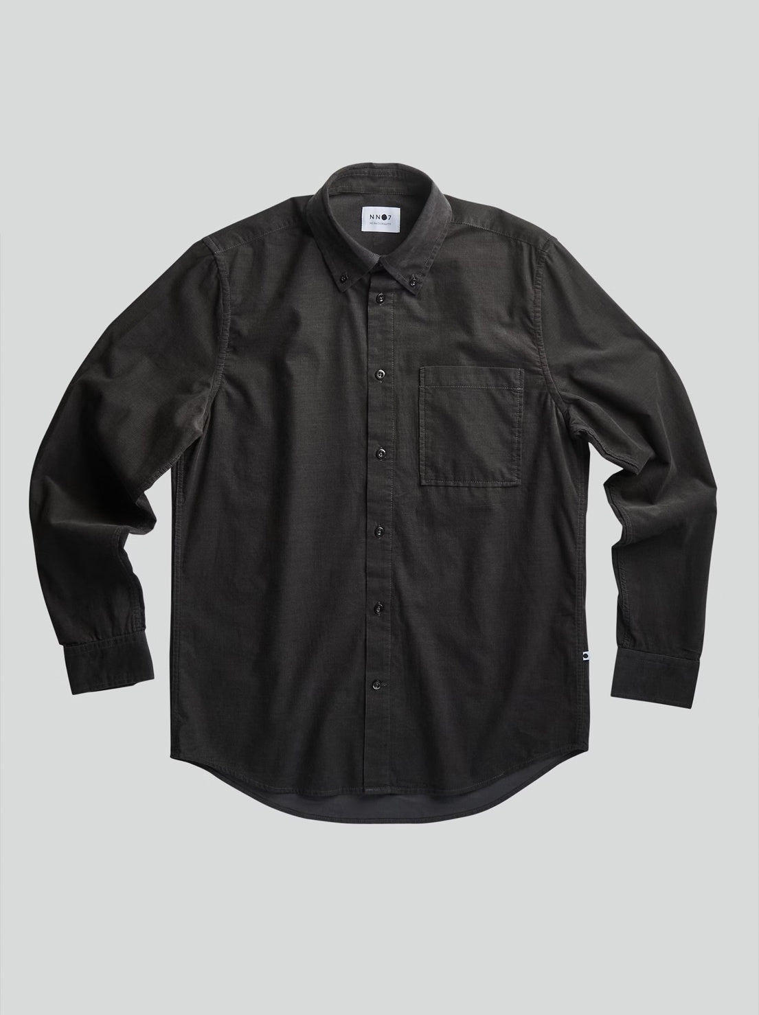 No Nationality - Arne 5723 - Regular Cotton Corduroy Shirt - Dark Army