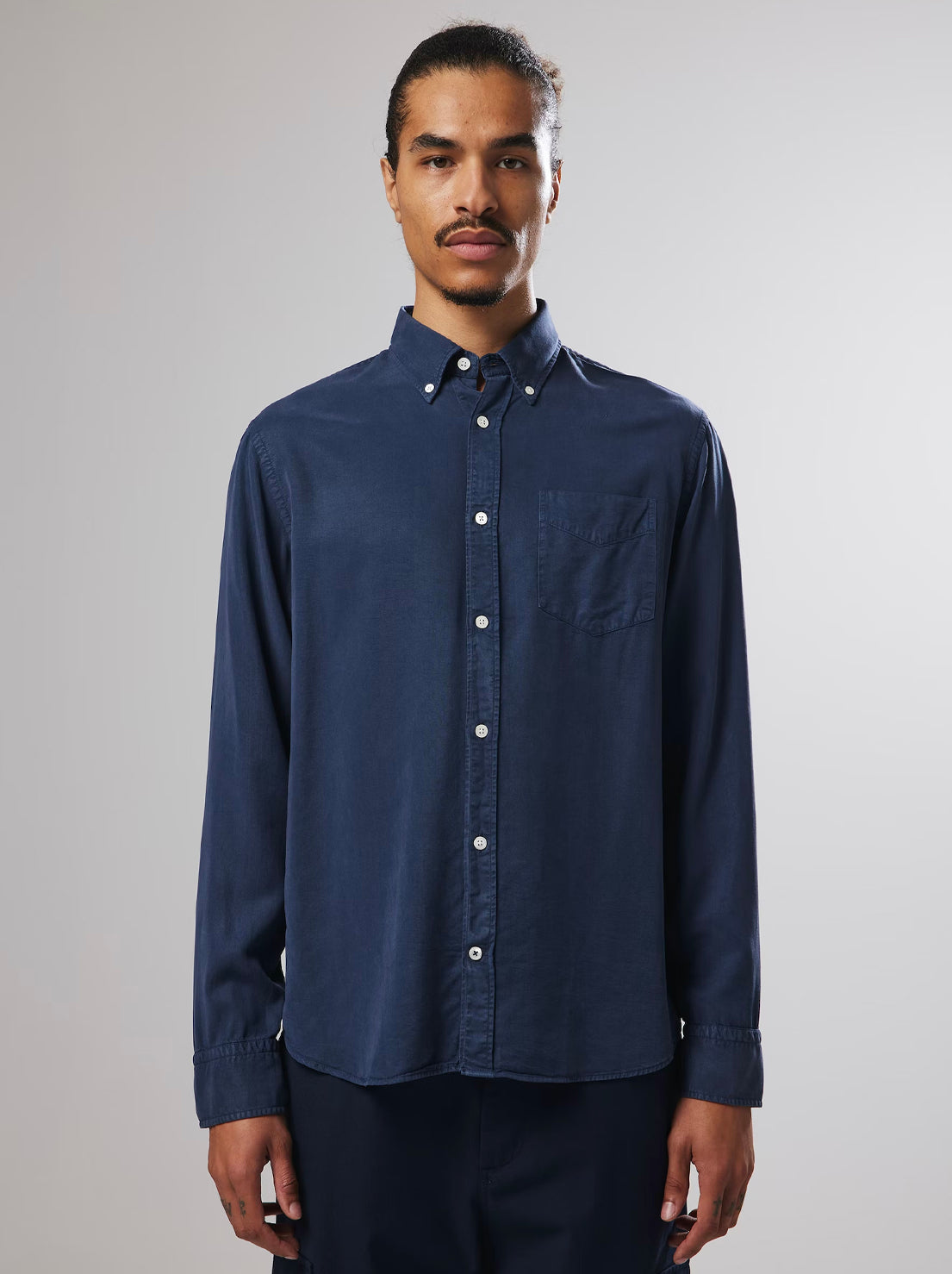 Load image into Gallery viewer, No Nationality - Levon 5969 - Long Sleeve Shirt - Navy Blue
