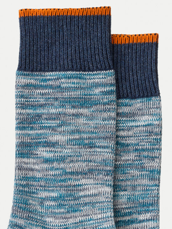 Nudie - Rasmusson Multi Yarn Socks - Blue