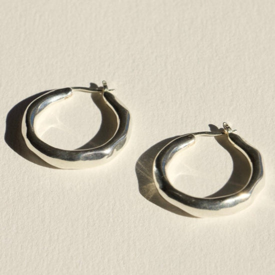 Brie Leon - Organica Small Hoops - Silver