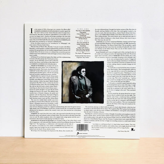 Paul Simon - Graceland. LP [USA Clear Vinyl Edition]