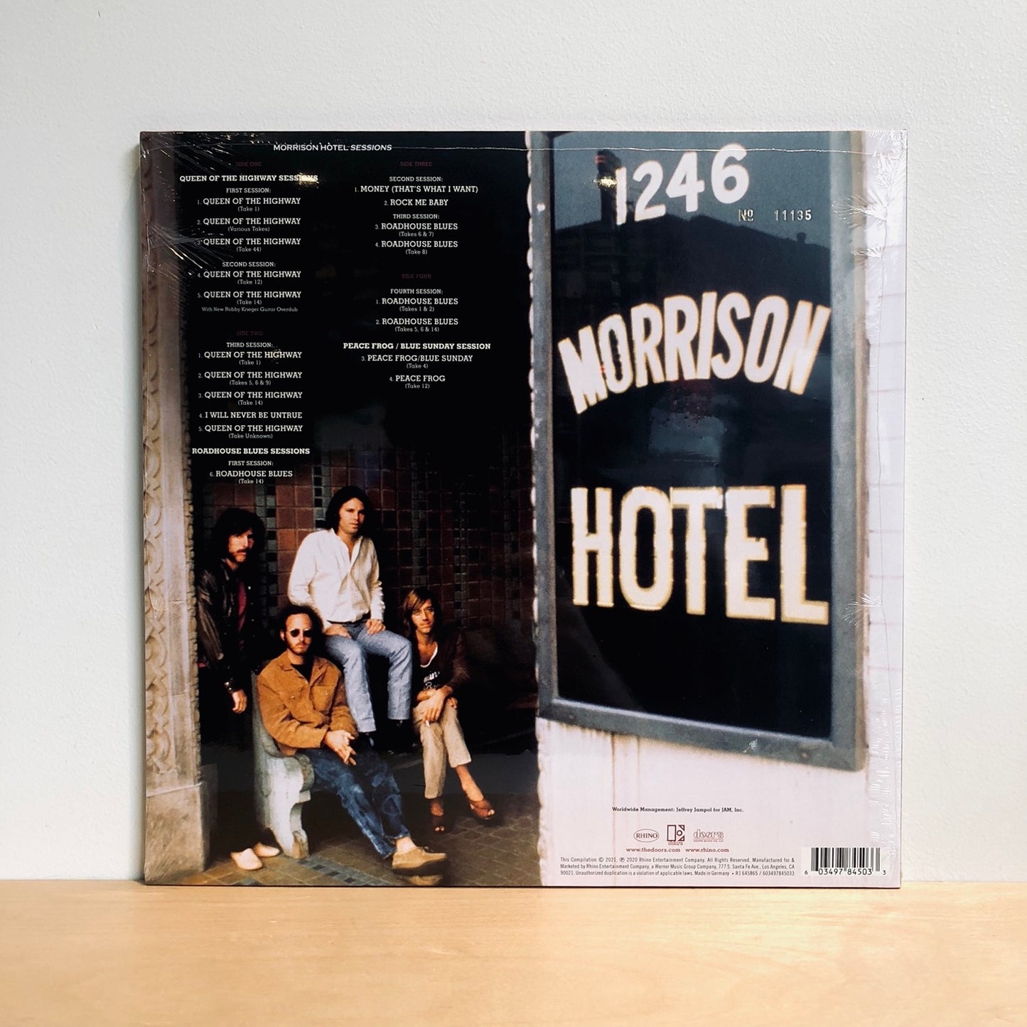 RSD2021 - The Doors- Morrison Hotel Sessions. 2LP [Ltd Ed. 180g Vinyl for the first time]