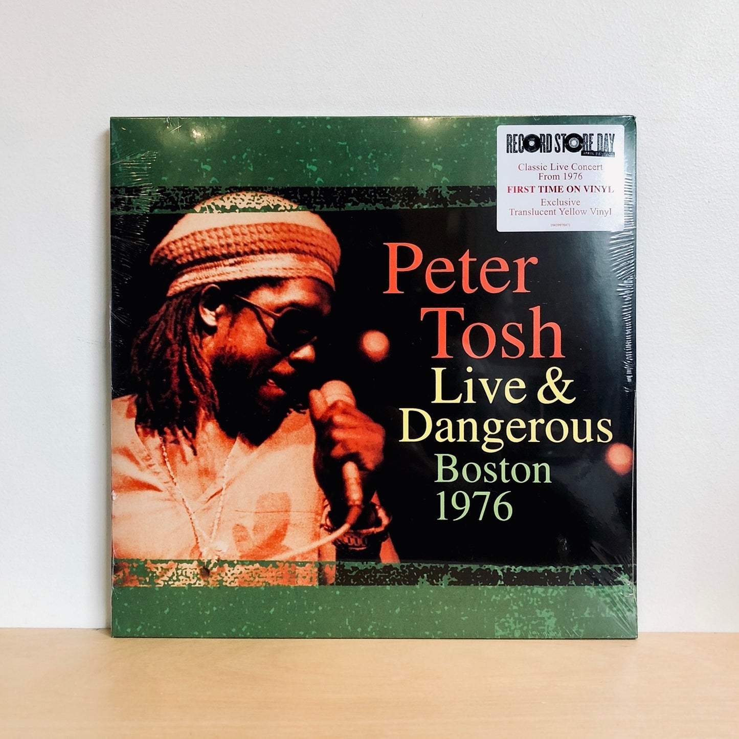 RSD2023 - PETER TOSH - LIVE & DANGEROUS: BOSTON 1976. 2LP [EXCLUSIVE TRANSLUCENT YELLOW VINYL]
