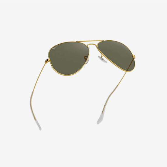 Load image into Gallery viewer, Ray-Ban - Aviator RB3025 - Gold Frame / Polarized Crystal Green Lens - 58

