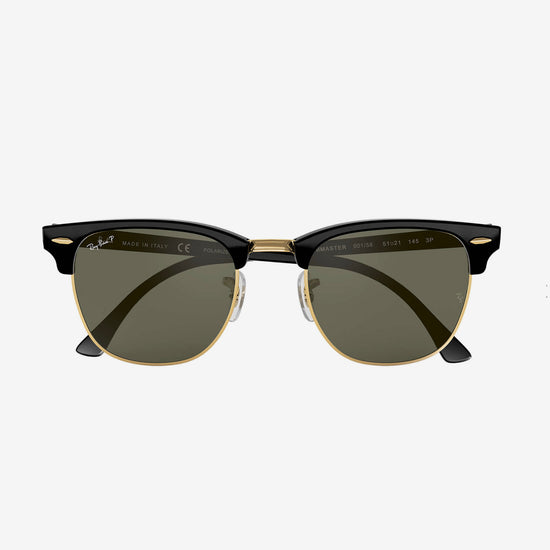 Ray-Ban - Clubmaster Classic - Black Frame / Green Lens [RB3016] - 49