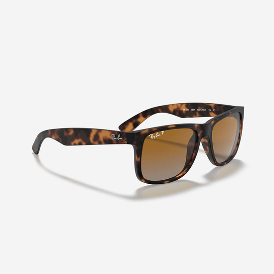 Ray-Ban - Justin Classic RB4165 - Rubber Matte Havana Frame / Polarized Brown Gradient Lens - 55