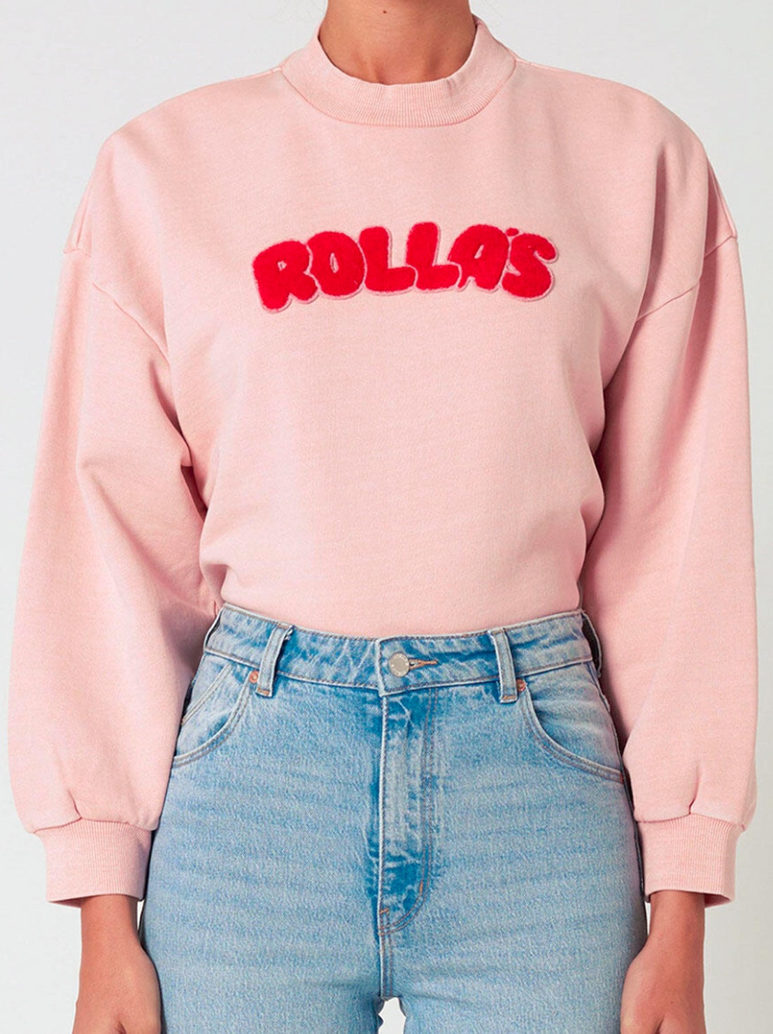 Rolla's - Bubble Logo Slouch Sweater - Peony