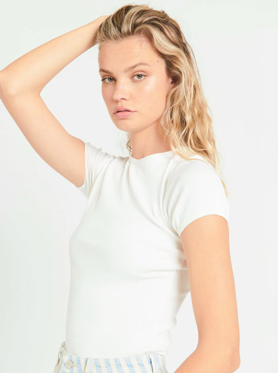 Rolla's - Baby Rib Tee - White