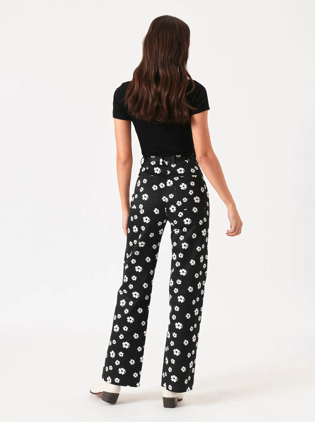 Rolla's - Folk Floral Heidi Pant - Black