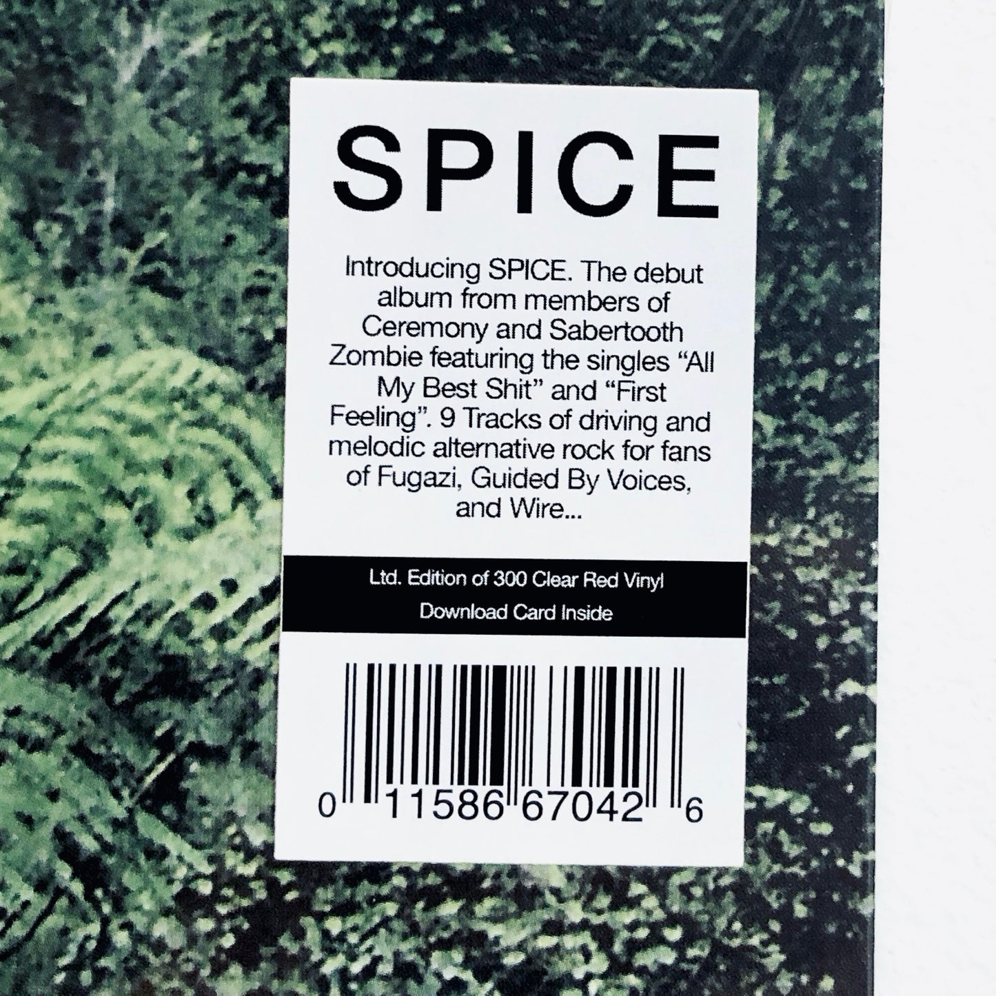 Spice - Spice. LP (Ltd Clear Red Vinyl Edition)