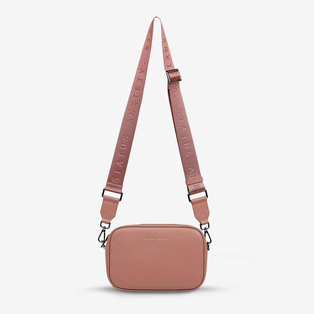 Status Anxiety - Plunder Bag With Webbed Strap - Dusty Rose