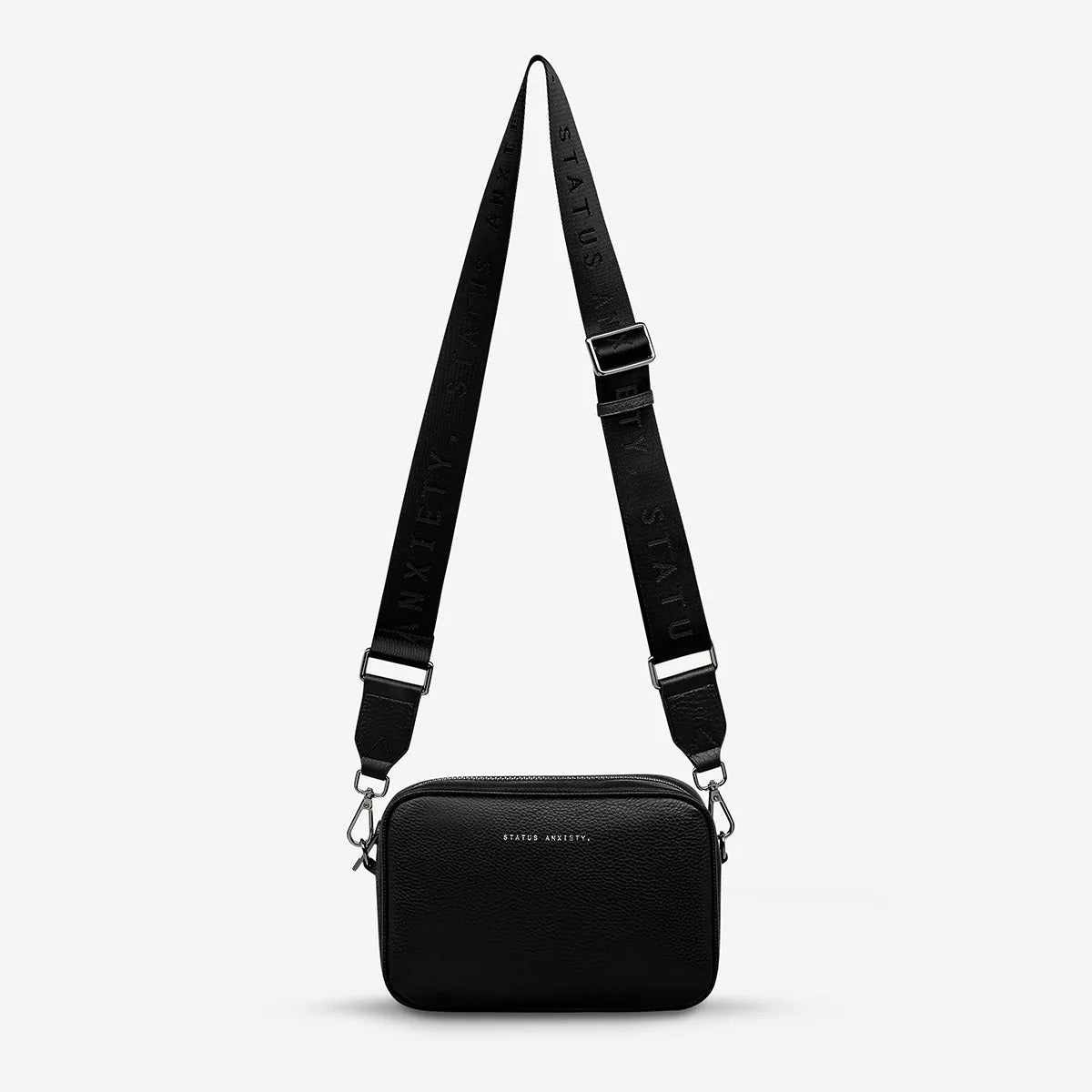 Status Anxiety - Plunder Bag With Webbed Strap - Black