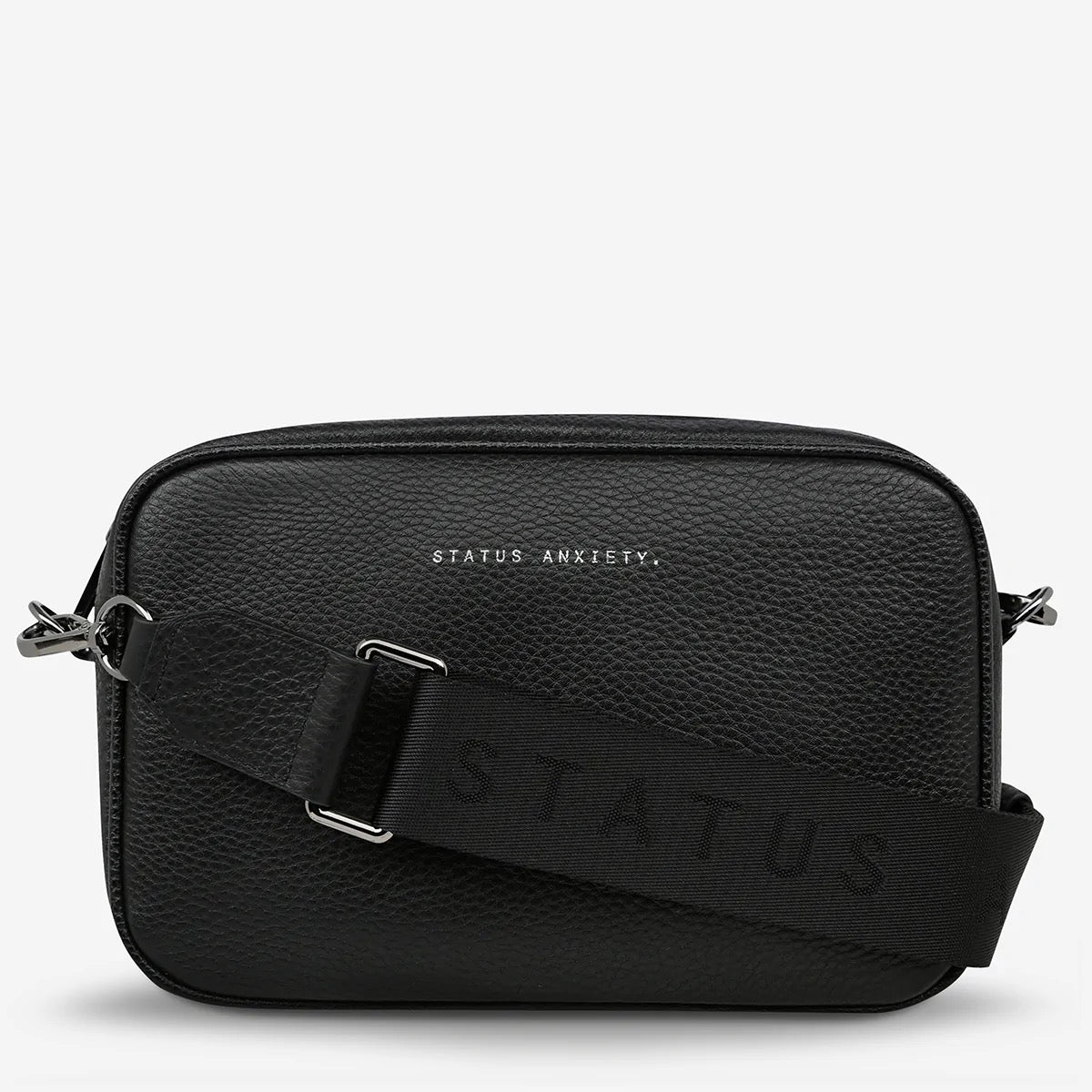 Status Anxiety - Plunder Bag With Webbed Strap - Black