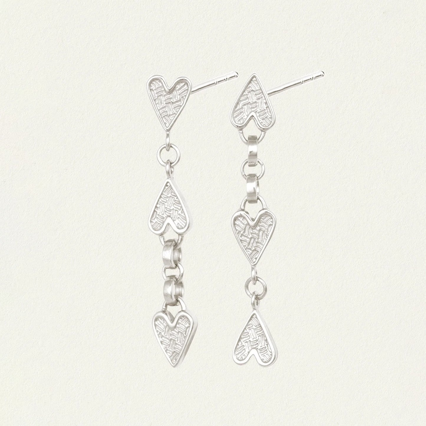 Temple of the Sun - Amore Earrings - Silver