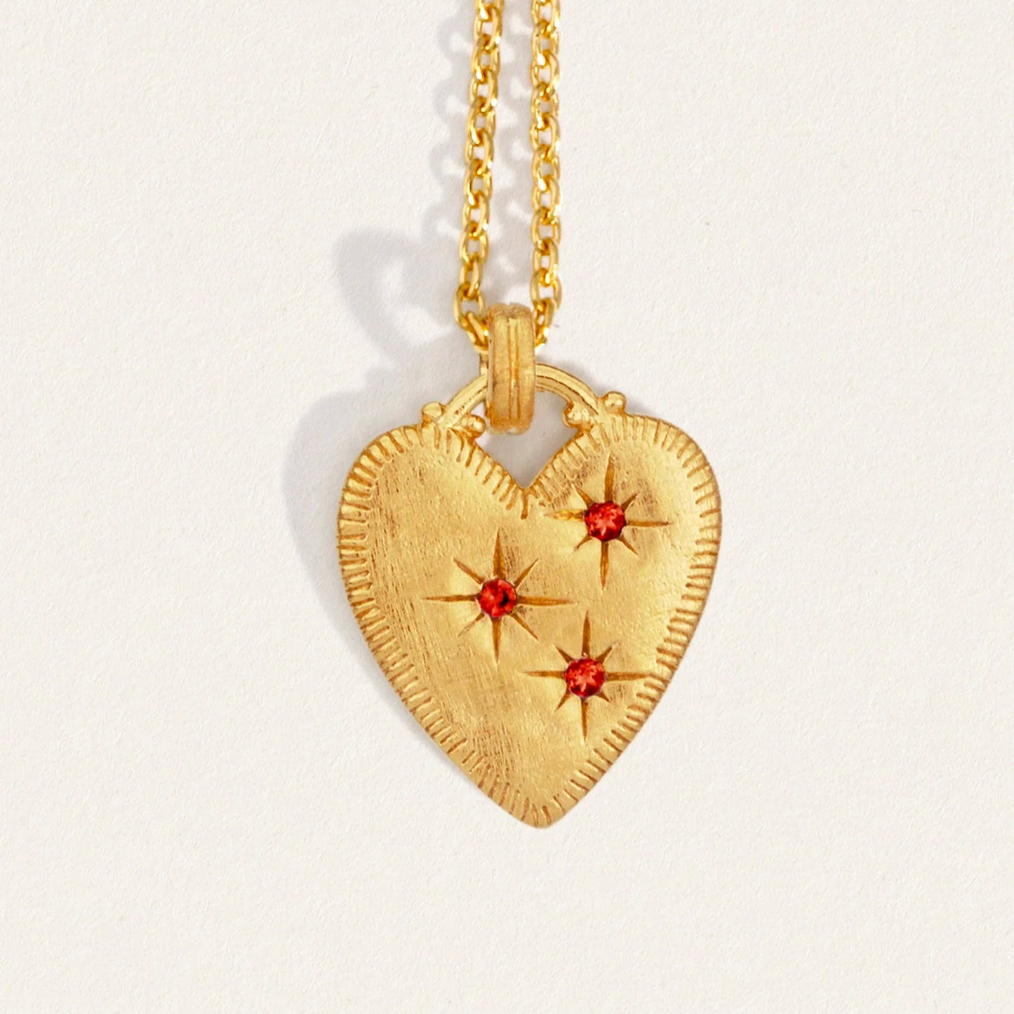 Temple of the Sun - Etti Necklace - Ruby Gold