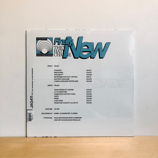 They Hate Change - Finally, New. LP [Coke Bottle Clear Vinyl]