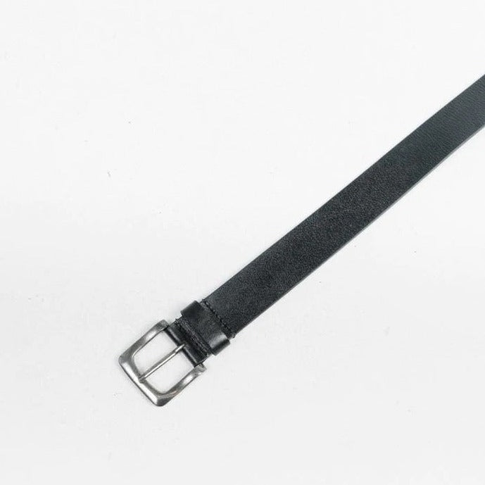 Thrills - Wide Leather Belt - Black