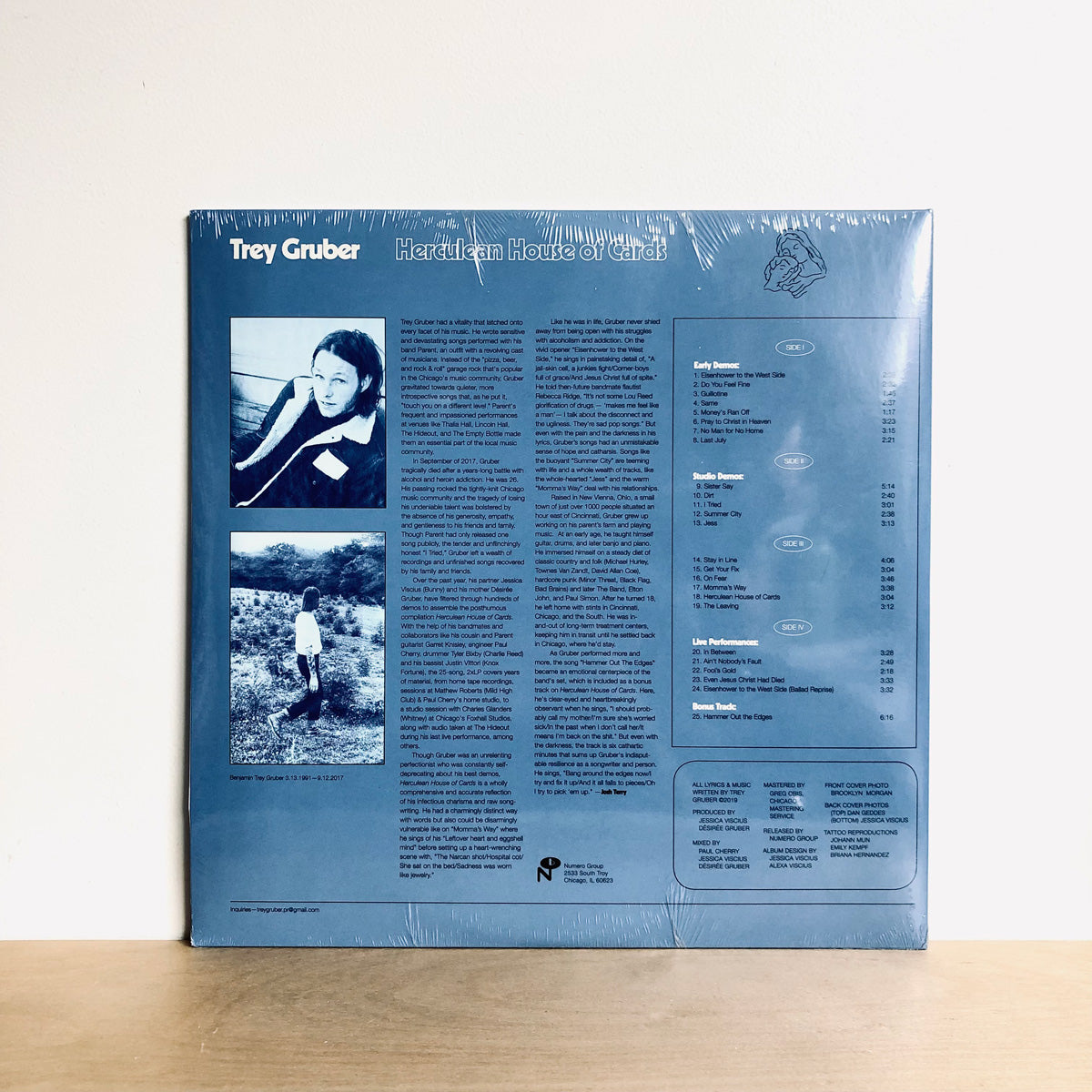 Load image into Gallery viewer, Trey Gruber - Herculean House of Cards. 2LP [Opaque Blue Vinyl]
