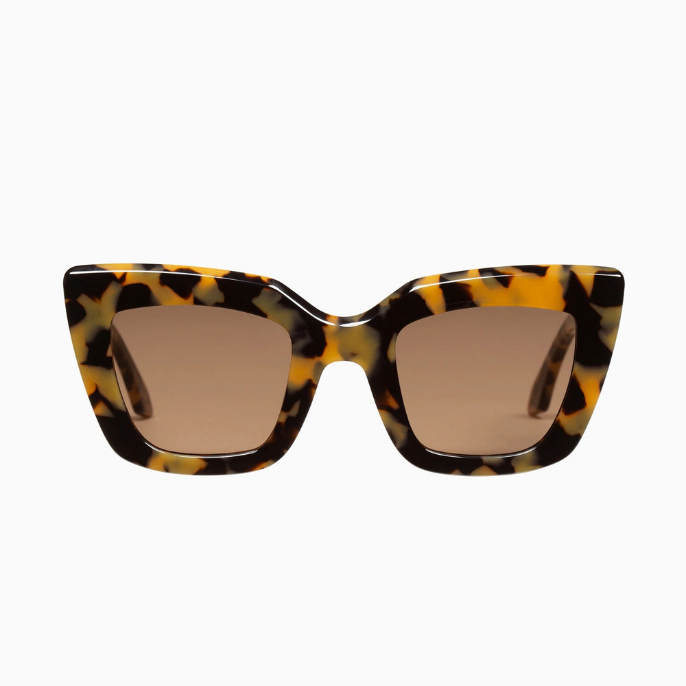 Valley - Brigada Sunglasses - Yellow Tort / Brown Lens