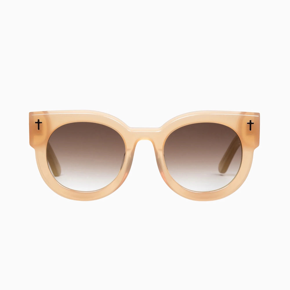 Valley Eyewear - A Dead Coffin Club Sunglasses - Peach / Brown Gradient Lens