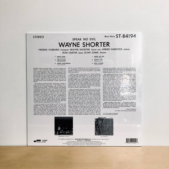 Wayne Shorter - Speak No Evil. LP [Blue Note Classic Vinyl Series USA IMPORT]