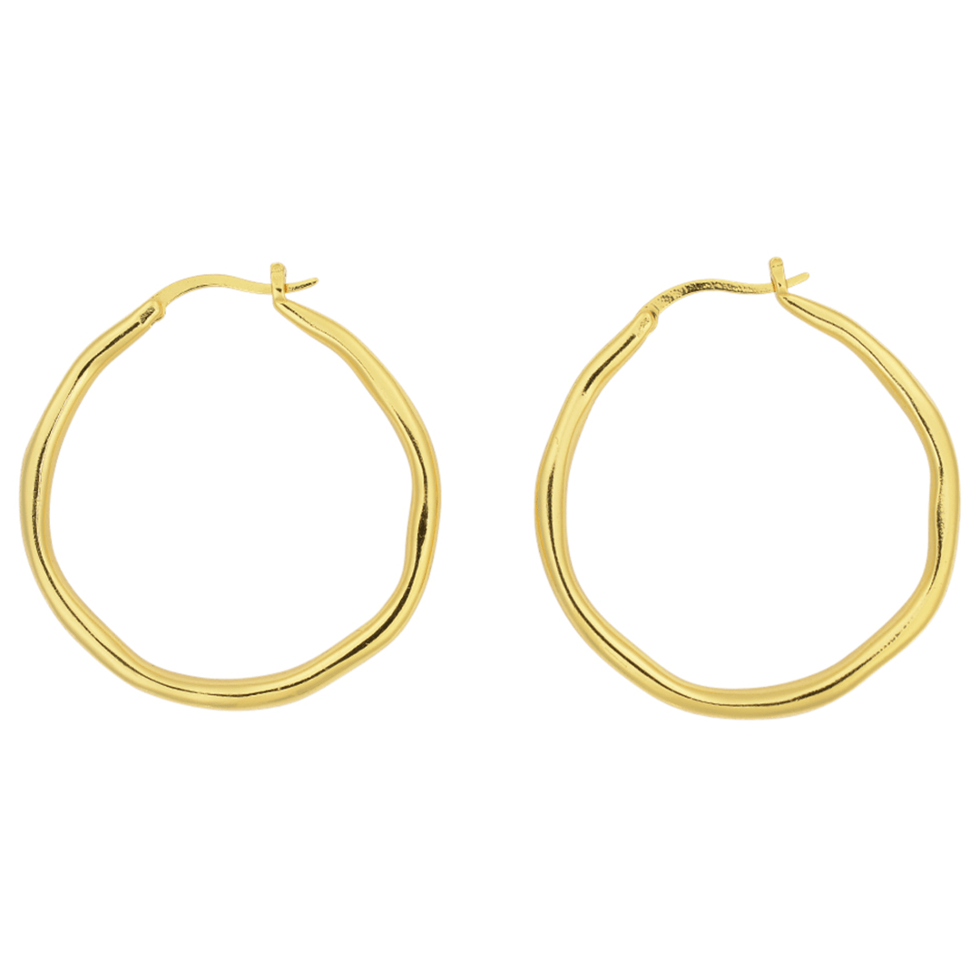 Brie Leon - Organica Hoops Large in Gold