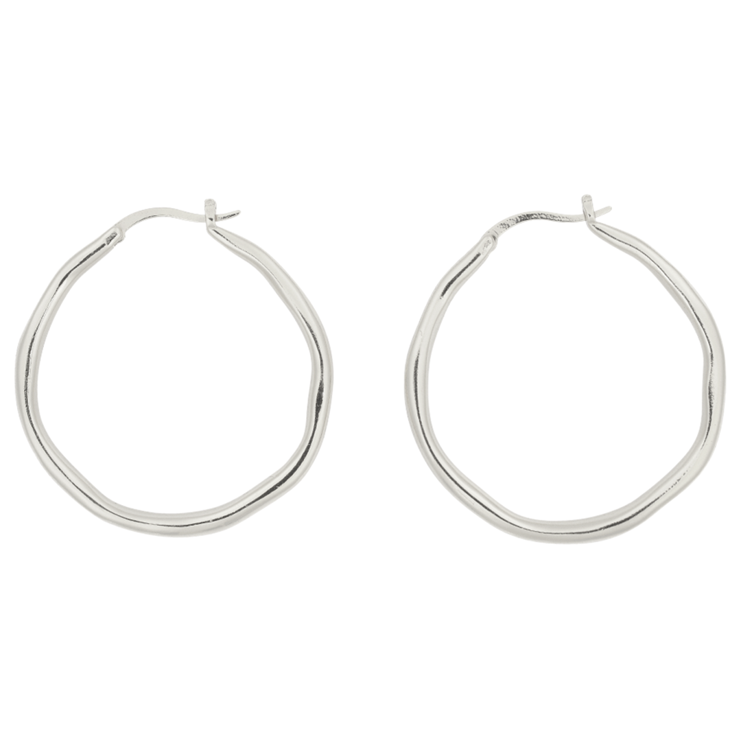 Brie Leon - Organica Large Hoops - Silver