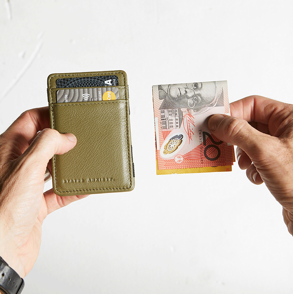 Status Anxiety - Flip Wallet in Khaki