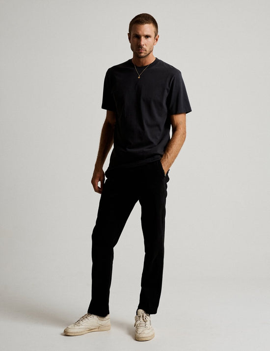 Mr Simple - Fair Trade Heavy Weight Tee in Washed Black