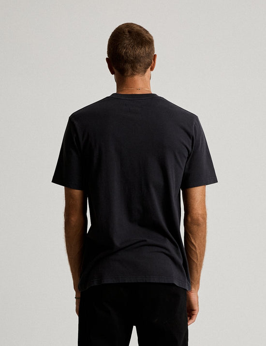 Mr Simple - Fair Trade Heavy Weight Tee in Washed Black