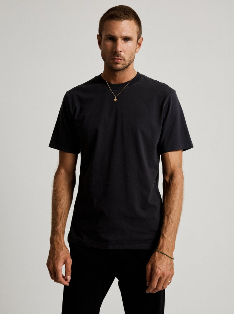 Mr Simple - Fair Trade Heavy Weight Tee in Washed Black