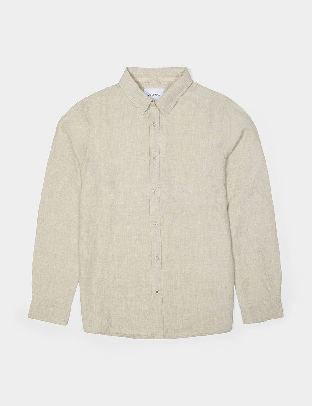 Mr Simple - Linen LS Shirt - Natural