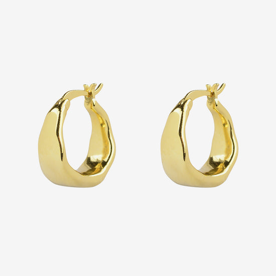 Brie Leon - Organica Curved Earrings - Gold