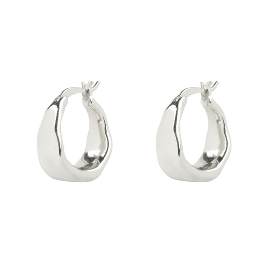 Load image into Gallery viewer, Brie Leon - Organica Curved Earrings, Silver
