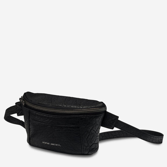 Status Anxiety - Best Lies Bum Bag in Black Bubble