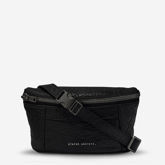Status Anxiety - Best Lies Bum Bag in Black Bubble