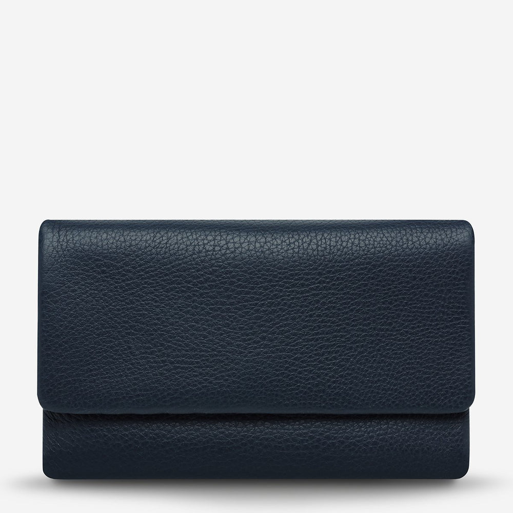 Status Anxiety - Audrey Wallet - Navy Pebble
